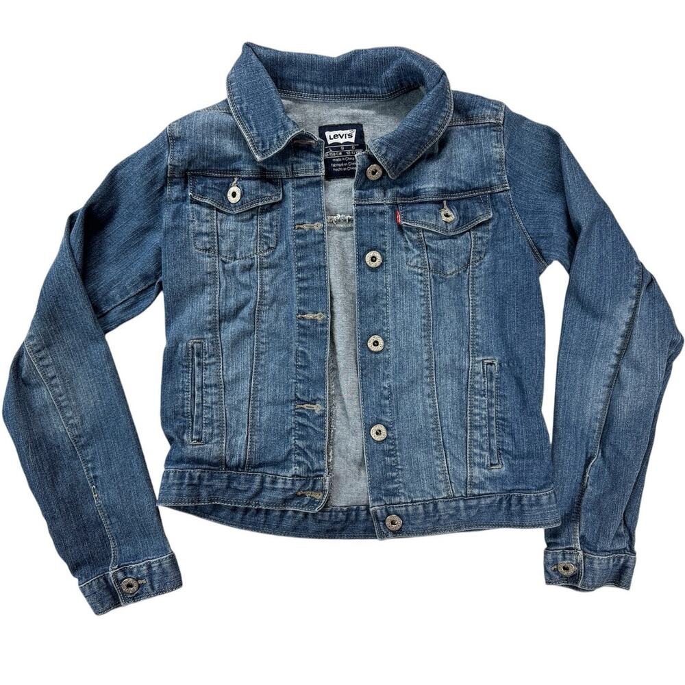 LEVIS Big Girl‎ Denim Trucker Jean Jacket Size 12-13 Years